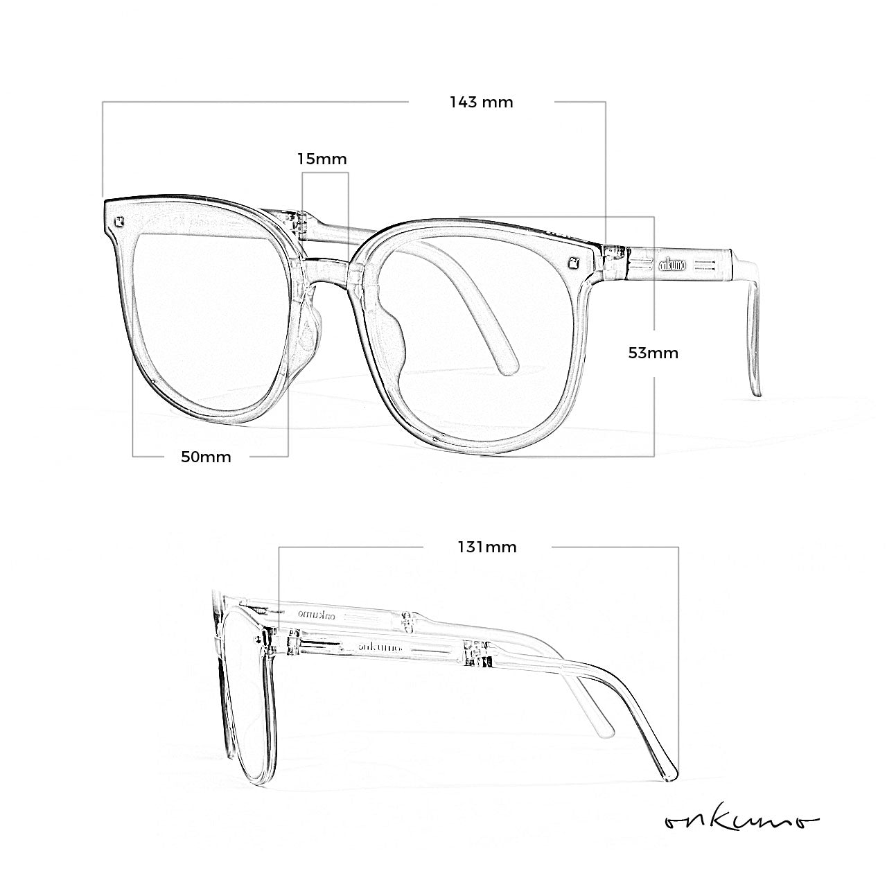 Dawn - Blackout Foldable Sunglasses